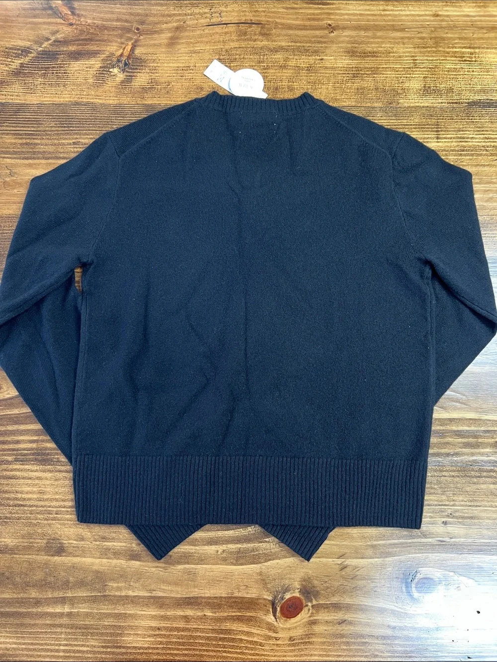 J. Crew Cashmere high V-neck sweater in Black Size XS NWT